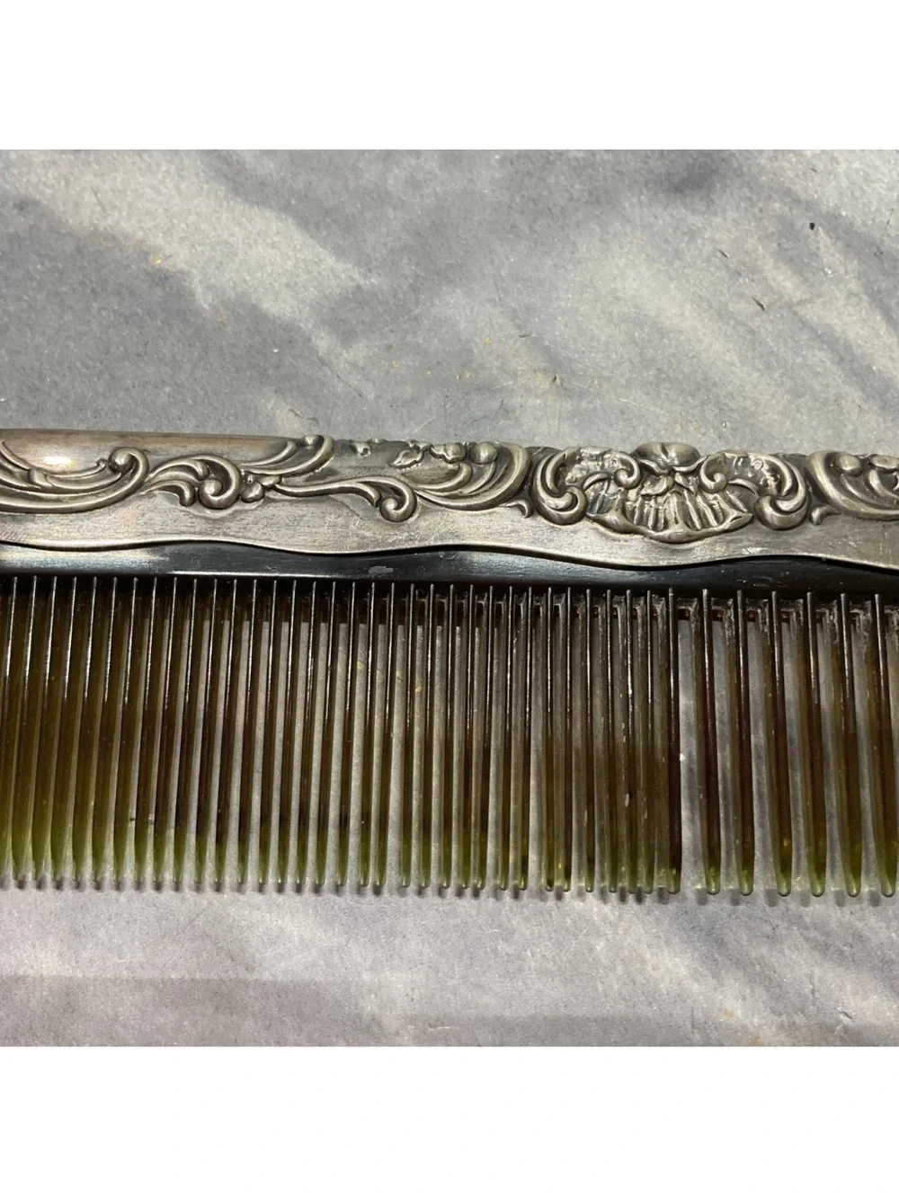 Gorham Sterling Comb Flower Pattern